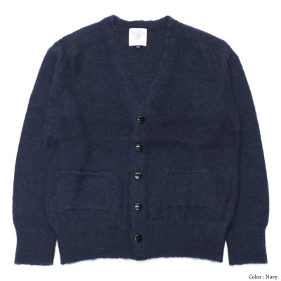 画像4: J.PRESS（J.プレス）SADDLE CARDIGAN（サドルカーディガン）”SHETLAND WOOL SHAGGY DOG" / Gray（グレー）・Navy（ネイビー）