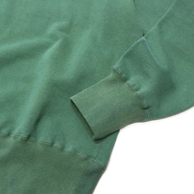 画像5: ★ポイント１０％（12/8迄）FilMelange（フィルメランジェ）VALE（ヴェイル）"ヴィンテージムラ染め裏毛" / Fade Green（フェードグリーン）