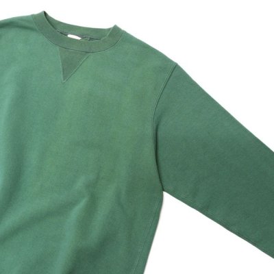 画像4: ★ポイント１０％（12/8迄）FilMelange（フィルメランジェ）VALE（ヴェイル）"ヴィンテージムラ染め裏毛" / Fade Green（フェードグリーン）