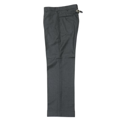 画像2: J.PRESS（J.プレス）PIPED STEM TROUSERS（パイプドステムトラウザー）PEPPIN MERINO SAXONY/Charcoal（チャコールグレー）