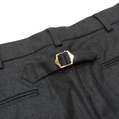 画像7: J.PRESS（J.プレス）PIPED STEM TROUSERS（パイプドステムトラウザー）"PEPPIN MERINO SAXONY" / Charcoal（チャコールグレー）