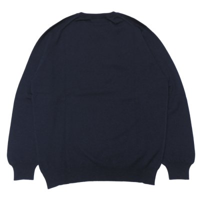 画像2: John Laing（ジョンレイン）CASHMERE KNIT WEAR CREW NECK（カシミヤニットウェアクルーネック）21G 1PLY/T&D Navy（T&Dネイビー）