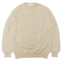 John Laing（ジョンレイン）CASHMERE KNIT WEAR CREW NECK（カシミヤニットウェアクルーネック）21G 1PLY/Dark Medium Dyed（ダークミディアムダイド）