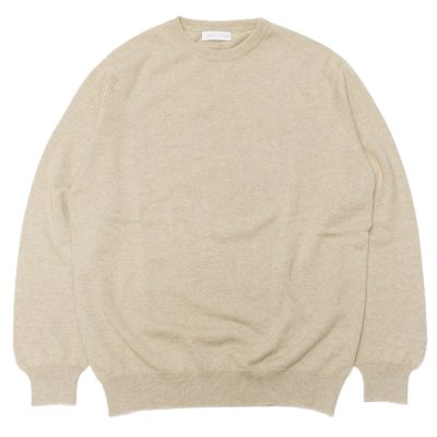 画像1: John Laing（ジョンレイン）CASHMERE KNIT WEAR CREW NECK（カシミヤニットウェアクルーネック）21G 1PLY/Dark Medium Dyed（ダークミディアムダイド）