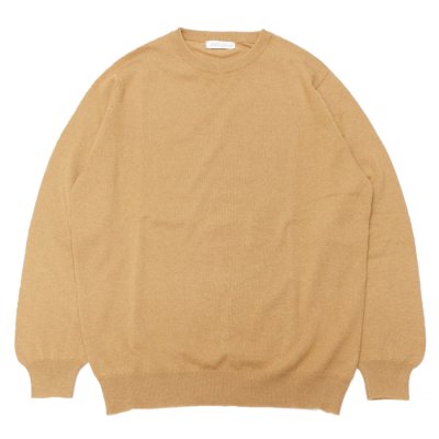 画像1: John Laing（ジョンレイン）CASHMERE KNIT WEAR CREW NECK（カシミヤニットウェアクルーネック）21G 1PLY/Brown Sugar（ブラウンシュガー）