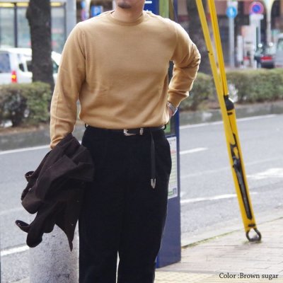 画像12: John Laing（ジョンレイン）CASHMERE KNIT WEAR CREW NECK（カシミヤニットウェアクルーネック）"21G 1PLY" / 4Colors（全4色展開）