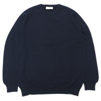 John Laing（ジョンレイン）CASHMERE KNIT WEAR CREW NECK（カシミヤニットウェアクルーネック）21G 1PLY/T&D Navy（T&Dネイビー）
