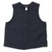 画像2: Post O'Alls（ポストオーバーオールズ）1 Pocket Vest（1ポケットベスト）"Cotton Typewriter Cloth×Polar Tech Sherpa" / Navy（ネイビー）・Black（ブラック） (2)
