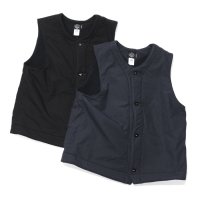 Post O'Alls（ポストオーバーオールズ）1 Pocket Vest（1ポケットベスト）"Cotton Typewriter Cloth×Polar Tech Sherpa" / Navy（ネイビー）・Black（ブラック）