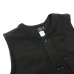 画像6: Post O'Alls（ポストオーバーオールズ）1 Pocket Vest（1ポケットベスト）"Cotton Typewriter Cloth×Polar Tech Sherpa" / Navy（ネイビー）・Black（ブラック）