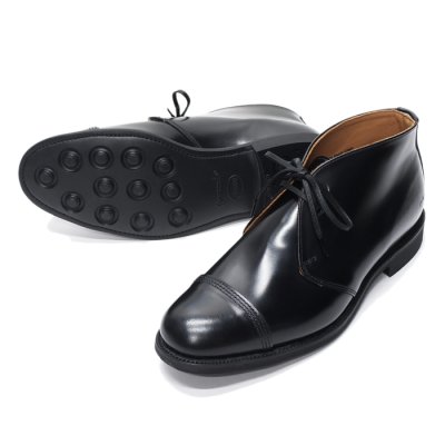 画像3: SANDERS（サンダース）Military 2Tie Chukka Boot（ミリタリー2タイチャッカブーツ）"Polished Leather" / Black（ブラック）