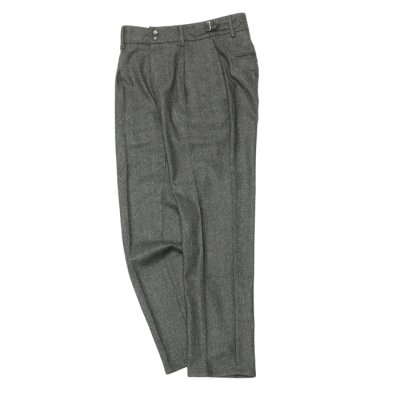 画像1: giabsarchivio（ジャブスアルキヴィオ）VIRGILIO（ヴィルジリオ）WASHABLE WOOL HERRINGBONE/Charcoal（チャコールグレー）※サイズ44のみ