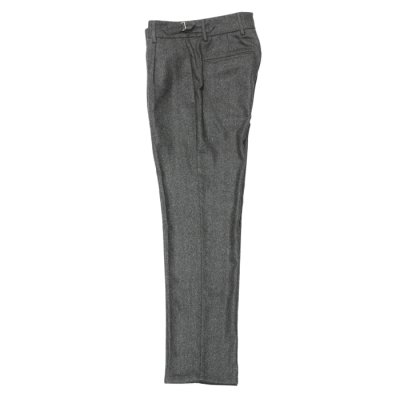 画像2: giabsarchivio（ジャブスアルキヴィオ）VIRGILIO（ヴィルジリオ）WASHABLE WOOL HERRINGBONE/Charcoal（チャコールグレー）※サイズ44のみ