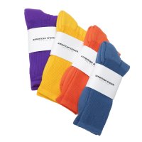 AMERICAN TRENCH（アメリカントレンチ）MIL-SPEC SPORT SOCKS（ミルスペックスポーツソックス）/ Denim（デニム）・Orange（オレンジ）・Yellow（イエロー）・Violet（バイオレット）※メール便発送可※