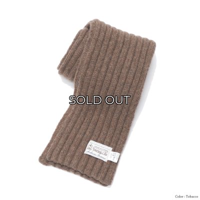 画像2: INVERALLAN（インバーアラン）Rib Knit Scarf（リブ編みマフラー）Lambswool/Tobacco（タバコ）・Bordeaux（ボルドー）