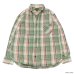 画像4: Nigel Cabourn（ナイジェル・ケーボン）BRITISH OFFICER'S SHIRT TYPE2（ブリティッシュオフィサーズシャツタイプ2）FLANNEL CHECK/Red（レッド）・Green（グリーン）