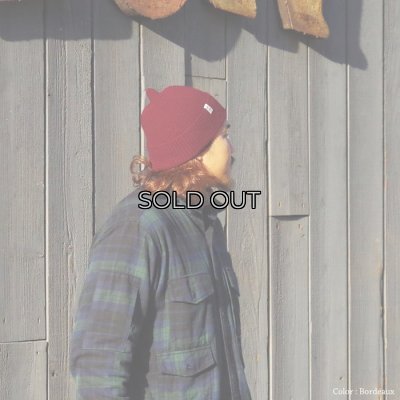 画像8: INVERALLAN（インバーアラン）Rib Knit Cap（リブ編みニットキャップ）"Lambswool" / Tobacco（タバコ）・Bordeaux（ボルドー）