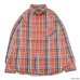 画像2: Nigel Cabourn（ナイジェル・ケーボン）BRITISH OFFICER'S SHIRT TYPE2（ブリティッシュオフィサーズシャツタイプ2）FLANNEL CHECK/Red（レッド）・Green（グリーン） (2)