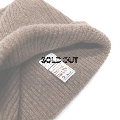 画像7: INVERALLAN（インバーアラン）Rib Knit Cap（リブ編みニットキャップ）"Lambswool" / Tobacco（タバコ）・Bordeaux（ボルドー）