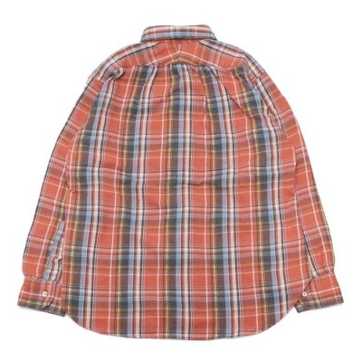 画像3: Nigel Cabourn（ナイジェル・ケーボン）BRITISH OFFICER'S SHIRT TYPE2（ブリティッシュオフィサーズシャツタイプ2）”FLANNEL CHECK" / Red（レッド）・Green（グリーン）