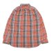 画像3: Nigel Cabourn（ナイジェル・ケーボン）BRITISH OFFICER'S SHIRT TYPE2（ブリティッシュオフィサーズシャツタイプ2）FLANNEL CHECK/Red（レッド）・Green（グリーン）