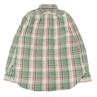 画像5: Nigel Cabourn（ナイジェル・ケーボン）BRITISH OFFICER'S SHIRT TYPE2（ブリティッシュオフィサーズシャツタイプ2）”FLANNEL CHECK" / Red（レッド）・Green（グリーン）