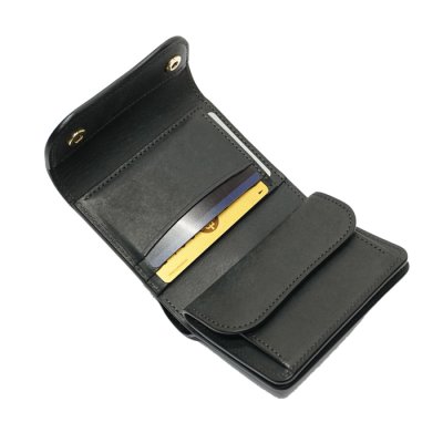 画像5: WILD SWANS（ワイルドスワンズ）ENO（イーノ）ミニ3つ折りウォレット"プエブロ"/Black（ブラック）