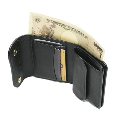 画像6: WILD SWANS（ワイルドスワンズ）ENO（イーノ）ミニ3つ折りウォレット"プエブロ"/Black（ブラック）