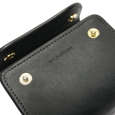 画像4: WILD SWANS（ワイルドスワンズ）ENO（イーノ）ミニ3つ折りウォレット"プエブロ"/Black（ブラック）