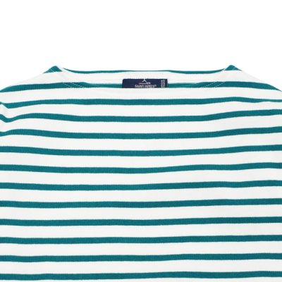 画像3: SAINT JAMES（セントジェームス）OUESSANT（ウエッソン）/NEIGE×EMERAUDE（ホワイト×エメラルドグリーン）