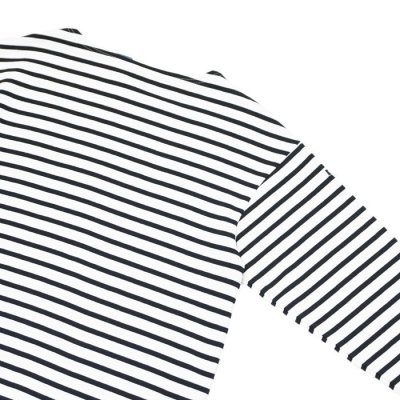 画像4: SAINT JAMES（セントジェームス）OUESSANT LOOSE（ウエッソン・ルーズ）"BORDER" / NEIGE×NOIR（ホワイト×ブラック）