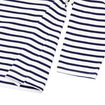 画像5: SAINT JAMES（セントジェームス）OUESSANT LOOSE（ウエッソン・ルーズ）"BORDER"/ NEIGE×MARINE（ホワイト×マリン）