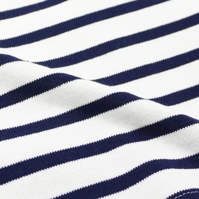 画像6: SAINT JAMES（セントジェームス）OUESSANT LOOSE（ウエッソン・ルーズ）"BORDER"/ NEIGE×MARINE（ホワイト×マリン）