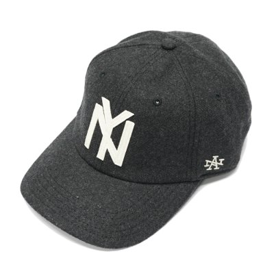 画像1: AMERICAN NEEDLE（アメリカンニードル）BASEBALL CAP（ベースボールキャップ）"NY"/Black Gray（ブラックグレー）