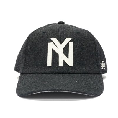 画像2: AMERICAN NEEDLE（アメリカンニードル）BASEBALL CAP（ベースボールキャップ）"NY"/Black Gray（ブラックグレー）