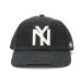 画像2: AMERICAN NEEDLE（アメリカンニードル）BASEBALL CAP（ベースボールキャップ）"NY"/Black Gray（ブラックグレー） (2)