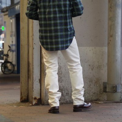 画像12: F.O.B FACTORY(エフオービーファクトリー)60'S TWILL 5POCKET PANTS(60'Sツイル5ポケットパンツ)"60s Work Twill" / White(ホワイト)【裾上げ無料】