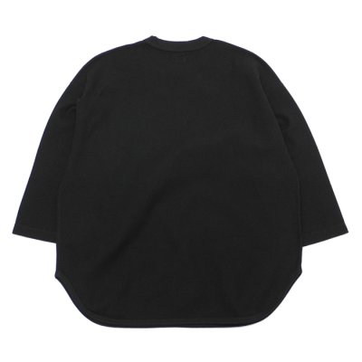 画像2: blurhms ROOTSTOCK（ブラームスルーツストック）Rough&Smooth Thermal Baseball Tee（ラフ&スムースサーマルベースボールTシャツ）/ Black（ブラック）