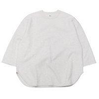 blurhms ROOTSTOCK（ブラームスルーツストック）Rough&Smooth Thermal Baseball Tee（ラフ&スムースサーマルベースボールTシャツ）/ Heather Oatmeal（ヘザーオートミール）