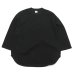 画像1: blurhms ROOTSTOCK（ブラームスルーツストック）Rough&Smooth Thermal Baseball Tee（ラフ&スムースサーマルベースボールTシャツ）/ Black（ブラック） (1)
