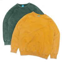Good On（グッドオン）Raglan Crew Neck Sweat（ラグランクルーネックスウェット）"Vintage Dye"/Mustard（マスタード）・Dk.Green（ダークグリーン）