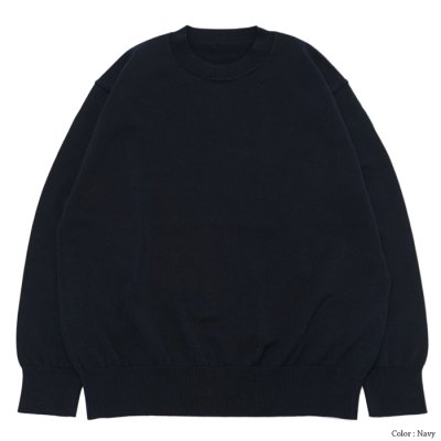 画像4: Yonetomi NEW BASIC（ヨネトミニューベーシック）RIGID SEA ISLAND COTTON PULLOVER（リジッドシーアイランドコットンプルオーバー）/Raw（キナリ）・Navy（ネイビー）