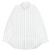 画像1: blurhms ROOTSTOCK（ブラームスルーツストック）Button-down Shirt（ボタンダウンシャツ）/White×Black Stripe（ホワイト×ブラックストライプ）※サイズ2(M)のみ (1)