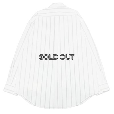 画像2: blurhms ROOTSTOCK（ブラームスルーツストック）Button-down Shirt（ボタンダウンシャツ）/White×Black Stripe（ホワイト×ブラックストライプ）※サイズ2(M)のみ