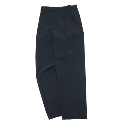 画像1: *A VONTADE（アボンタージ）1 Tuck Easy Trousers（1タックイージートラウザーズ）"Gas Boiled Twill" / Black（ブラック）【裾上げ無料】