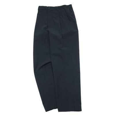 画像1: A VONTADE（アボンタージ）1 Tuck Easy Trousers（1タックイージートラウザーズ）Gas Boiled Twill/Black（ブラック）【裾上げ無料】