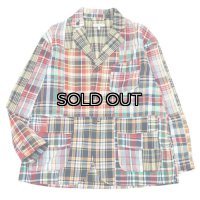 ENGINEERED GARMENTS（エンジニアードガーメンツ）Loiter Jacket（ロイタージャケット）"Square Patchwork Madras" / Navy（ネイビー）