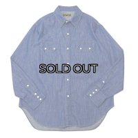 *A VONTADE（アボンタージ）Lax Western Shirts（ラックスウエスタンシャツ）"6.5oz Zimbabwe Denim" / Fade Indigo（フェードインディゴ）