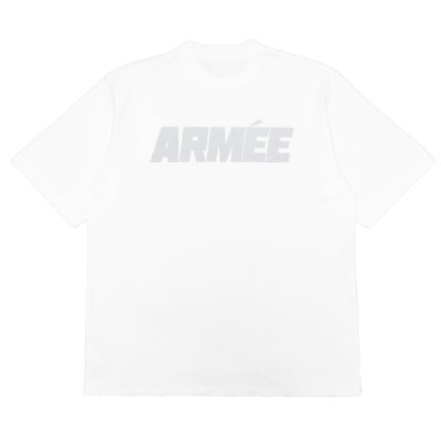 画像2: blurhms ROOTSTOCK（ブラームスルーツストック）Print Tee STANDARD（プリントTシャツスタンダード）"ARMEE" / White×Grey Reflector（ホワイト×グレーリフレクター）