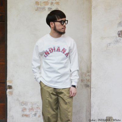画像14: ＜40%OFF＞Sloppy Supply（スラッピーサプライ）Long Sleeve Print Tee（ロングスリーブプリントTシャツ）"CALIFORNIA" / White（ホワイト）・Fade Navy（フェードネイビー）※Lサイズ